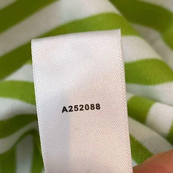 Quacker Factory Sz XS NWT Green Stripe Sequins Top - Picture 10 of 10